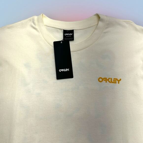OAKLEY Men’s XXL Cream Scattered T-Shirt - Picture 1 of 3